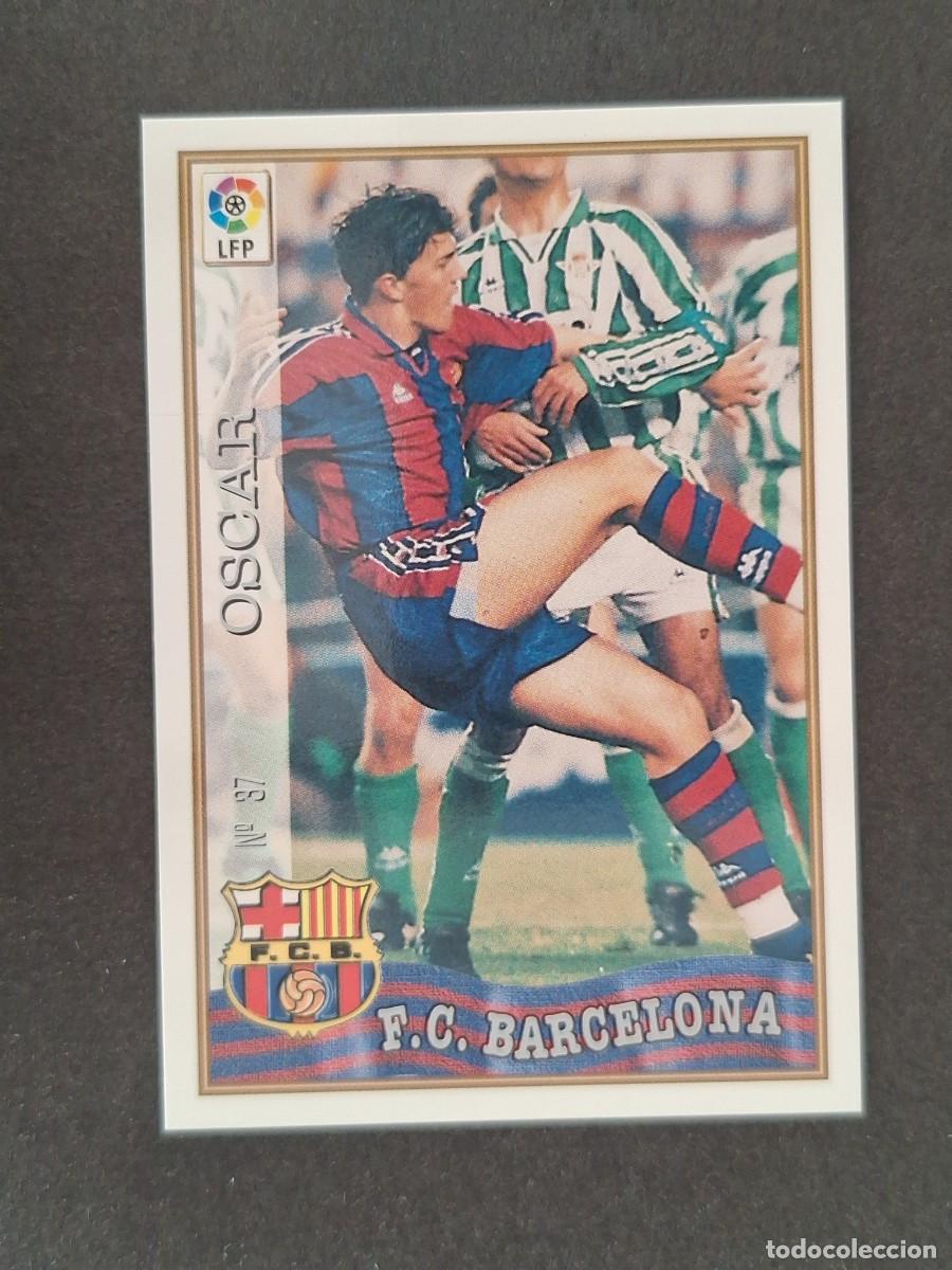 Cromos de f&uacute;tbol: L1 OSCAR F. C. BARCELONA 37 MUNDICROMO LAS FICHAS DE LA LIGA 1997/1998 97 98