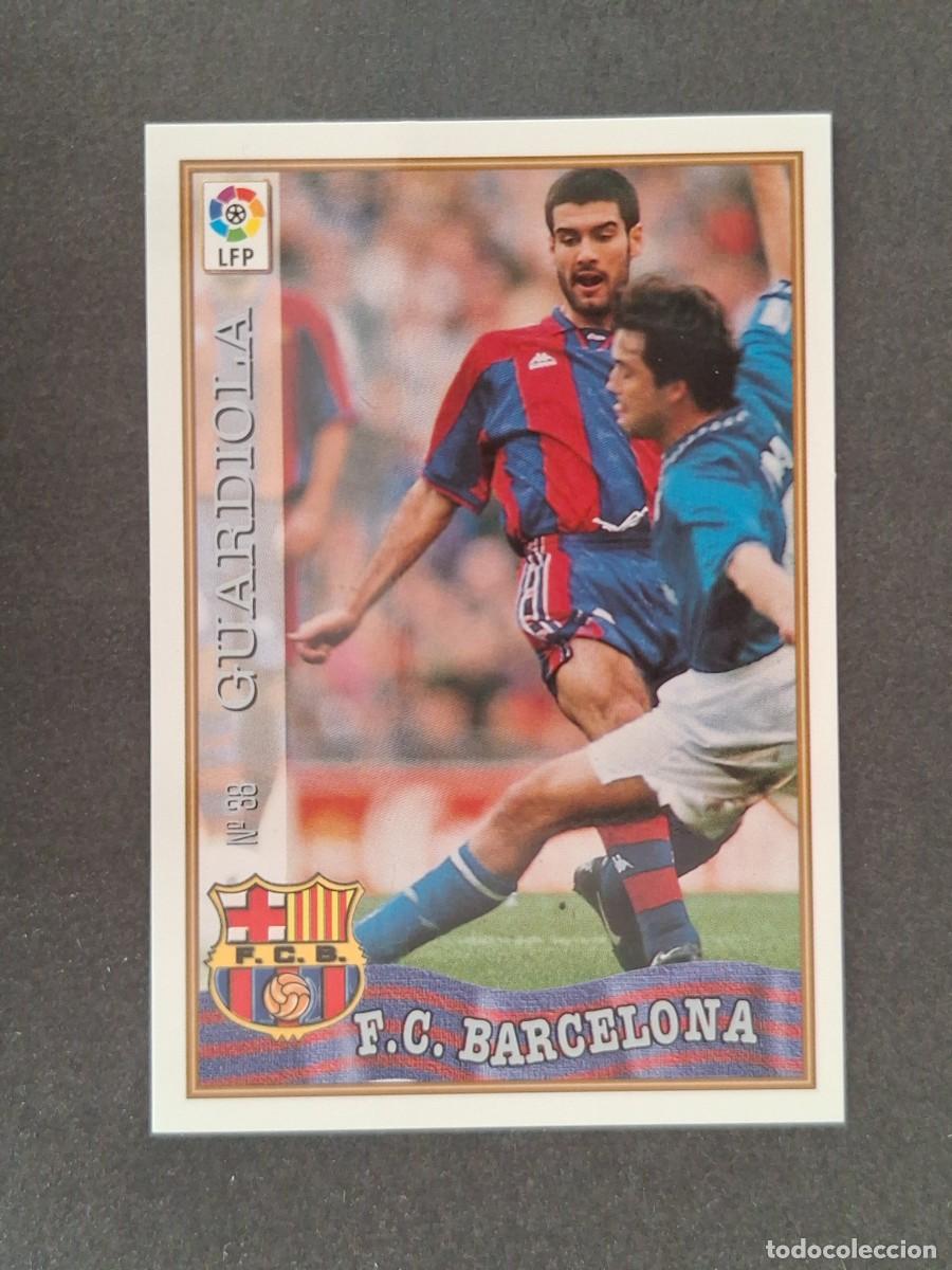 Cromos de f&uacute;tbol: L1 GUARDIOLA F. C. BARCELONA 38 MUNDICROMO LAS FICHAS DE LA LIGA 1997/1998 97 98