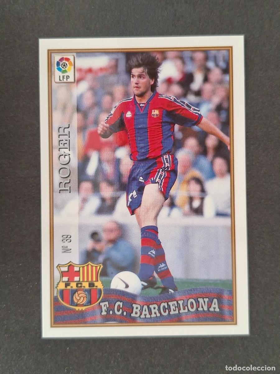 Cromos de f&uacute;tbol: L1 ROGER F. C. BARCELONA 39 MUNDICROMO LAS FICHAS DE LA LIGA 1997/1998 97 98