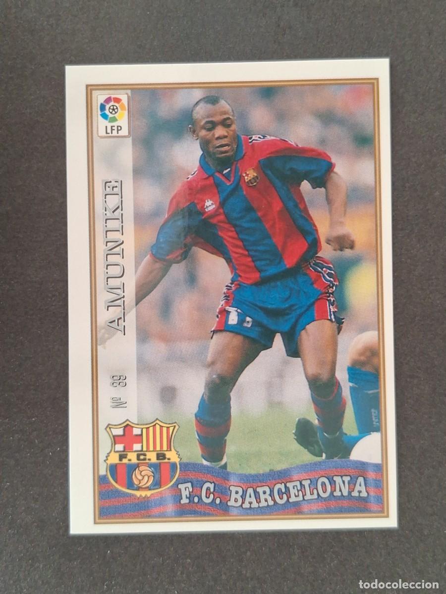 Cromos de f&uacute;tbol: L1 AMUNIKE F. C. BARCELONA 39 MUNDICROMO LAS FICHAS DE LA LIGA 1997/1998 97 98
