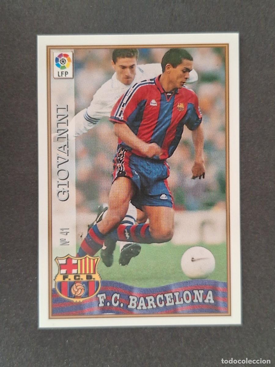 Cromos de f&uacute;tbol: L1 GIOVANNI F. C. BARCELONA 41 MUNDICROMO LAS FICHAS DE LA LIGA 1997/1998 97 98