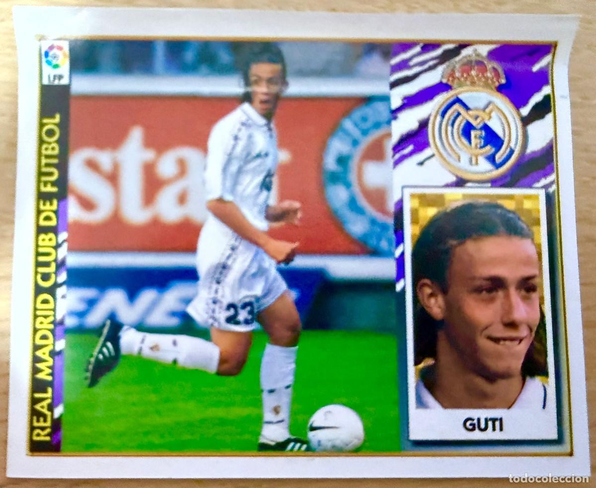 Cromos de f&uacute;tbol: GUTI REAL MADRID 97 98 1997 1998 LIGA EDICIONES ESTE VENTANILLA STICKER