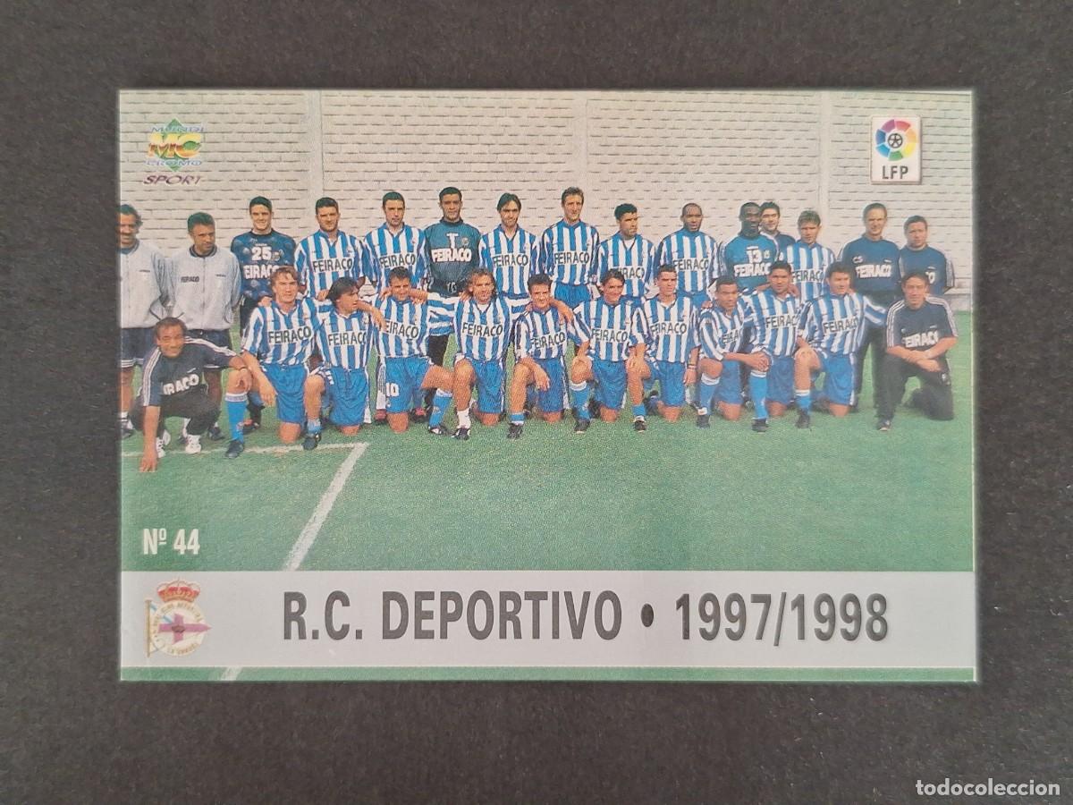 Cromos de Futebol: L1 EQUIPO DEPORTIVO DE LA CORU&Ntilde;A 44 MUNDICROMO LAS FICHAS DE LA LIGA 1997/1998 97 98