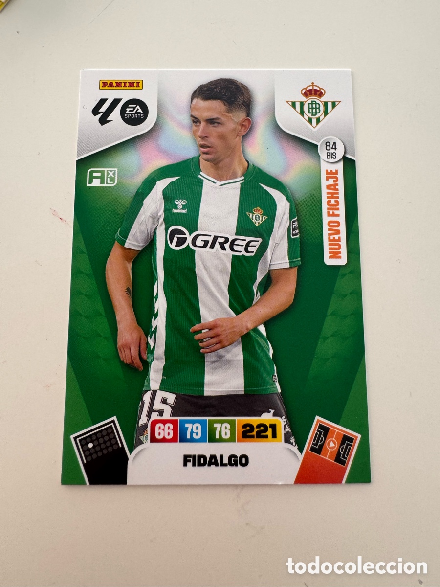 Cromos de Futebol: PANINI ADRENALYN XL LIGA 2025-2026 25-26 &ndash; &Aacute;lvaro Fidalgo Real Betis N&ordm; 84 BIS
