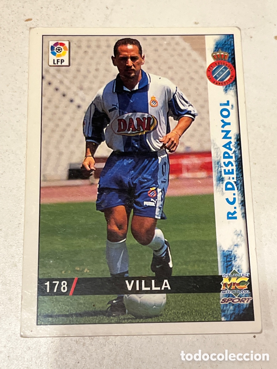 Cromos de f&uacute;tbol: Cromo Mundi Cromo Sport N&deg;178 Villa R.C.D Epanyol Liga 98-99