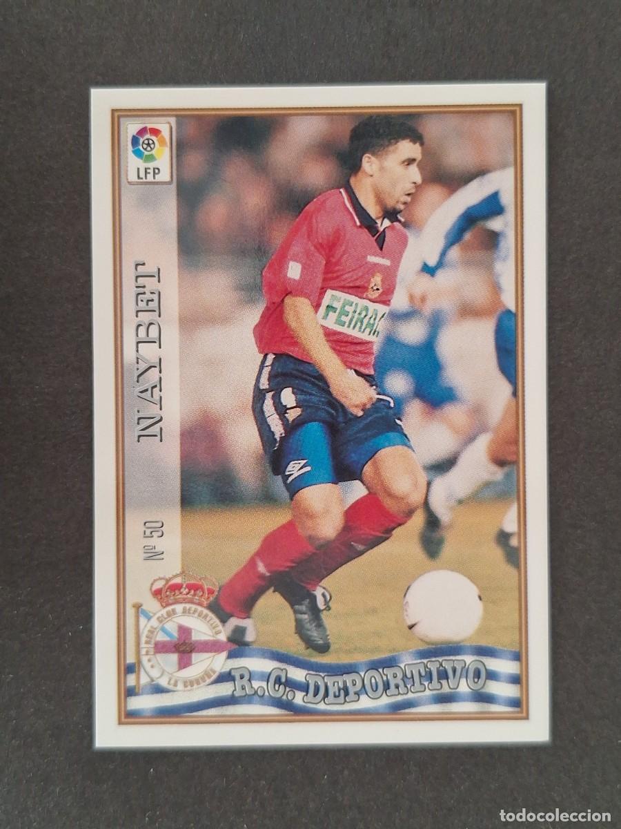 Cromos de f&uacute;tbol: L1 NAYBET DEPORTIVO DE LA CORU&Ntilde;A 50 MUNDICROMO LAS FICHAS DE LA LIGA 1997/1998 97 98