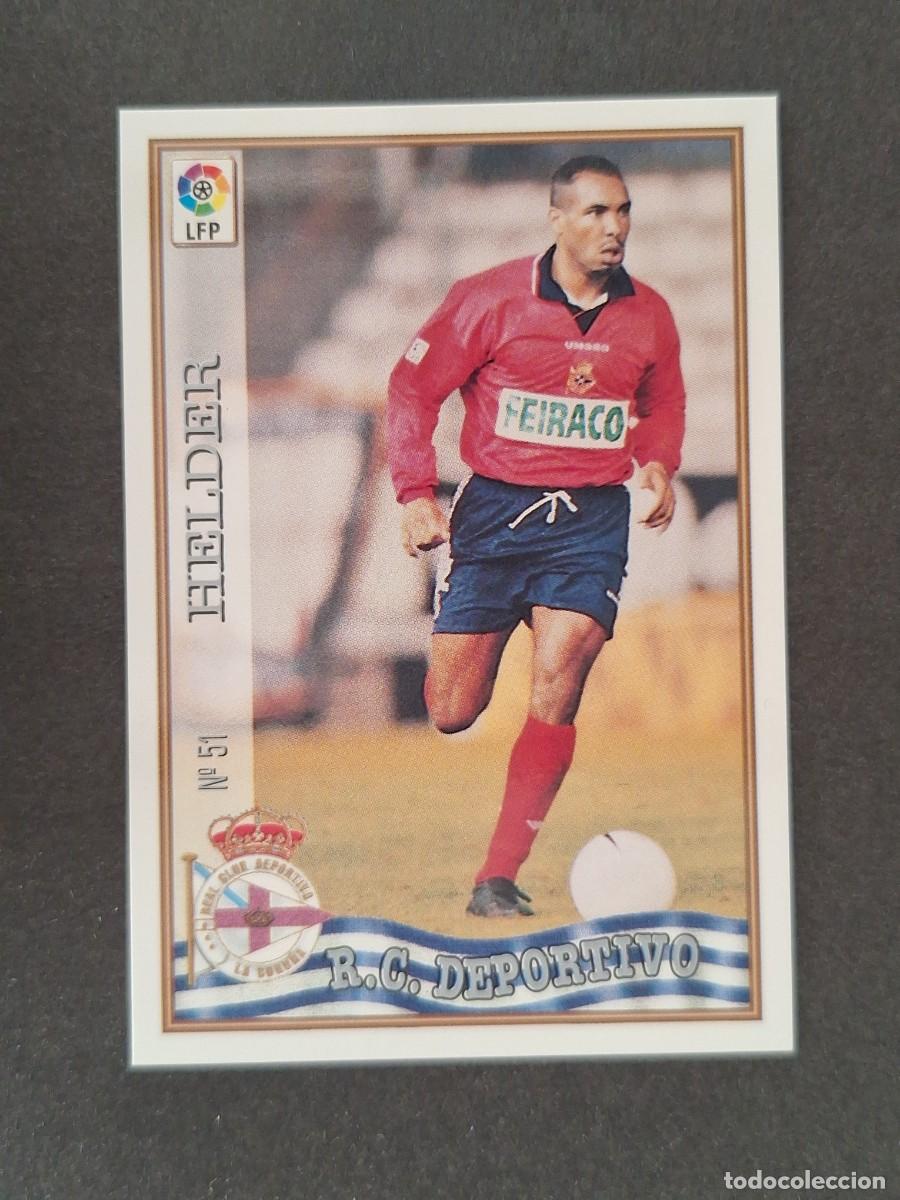 Cromos de f&uacute;tbol: L1 HELDER DEPORTIVO DE LA CORU&Ntilde;A 51 MUNDICROMO LAS FICHAS DE LA LIGA 1997/1998 97 98