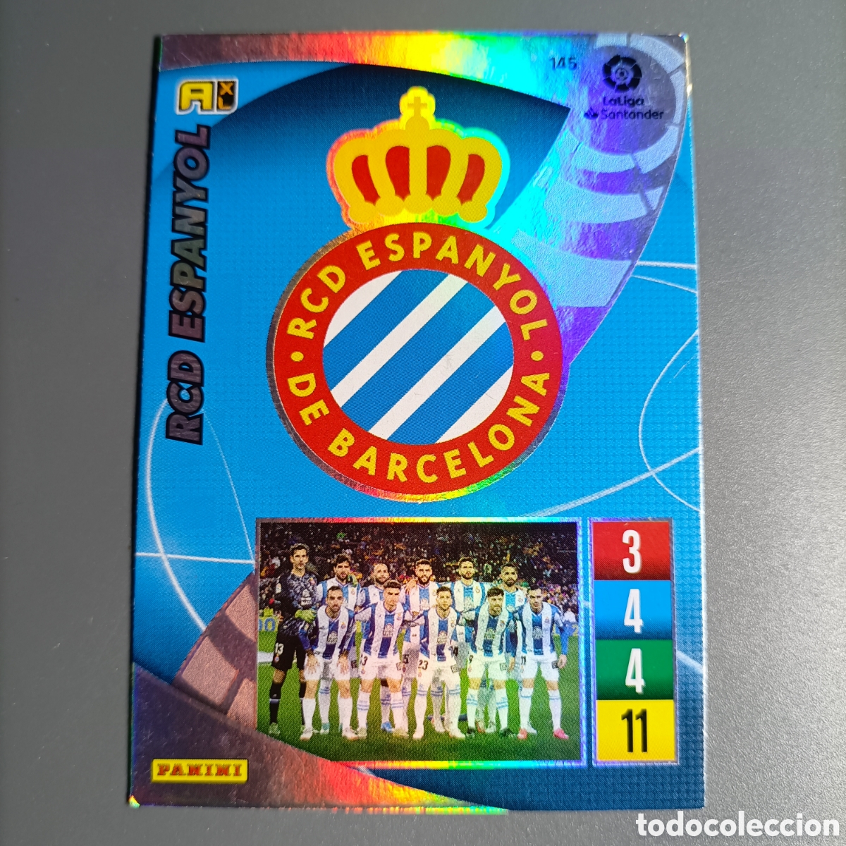 Cromos de f&uacute;tbol: ADRENALYN. LIGA 2021-2022 (ESPANYOL) №145 ESCUDO