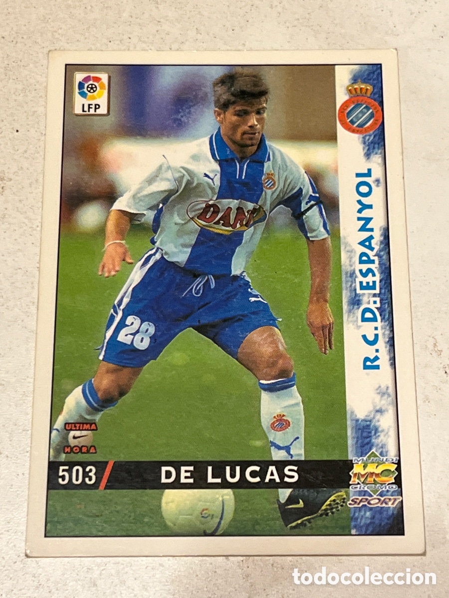 Cromos de f&uacute;tbol: Cromo Mundi Cromo Sport N&deg;503 De Lucas R.C.D Epanyol Liga 98-99