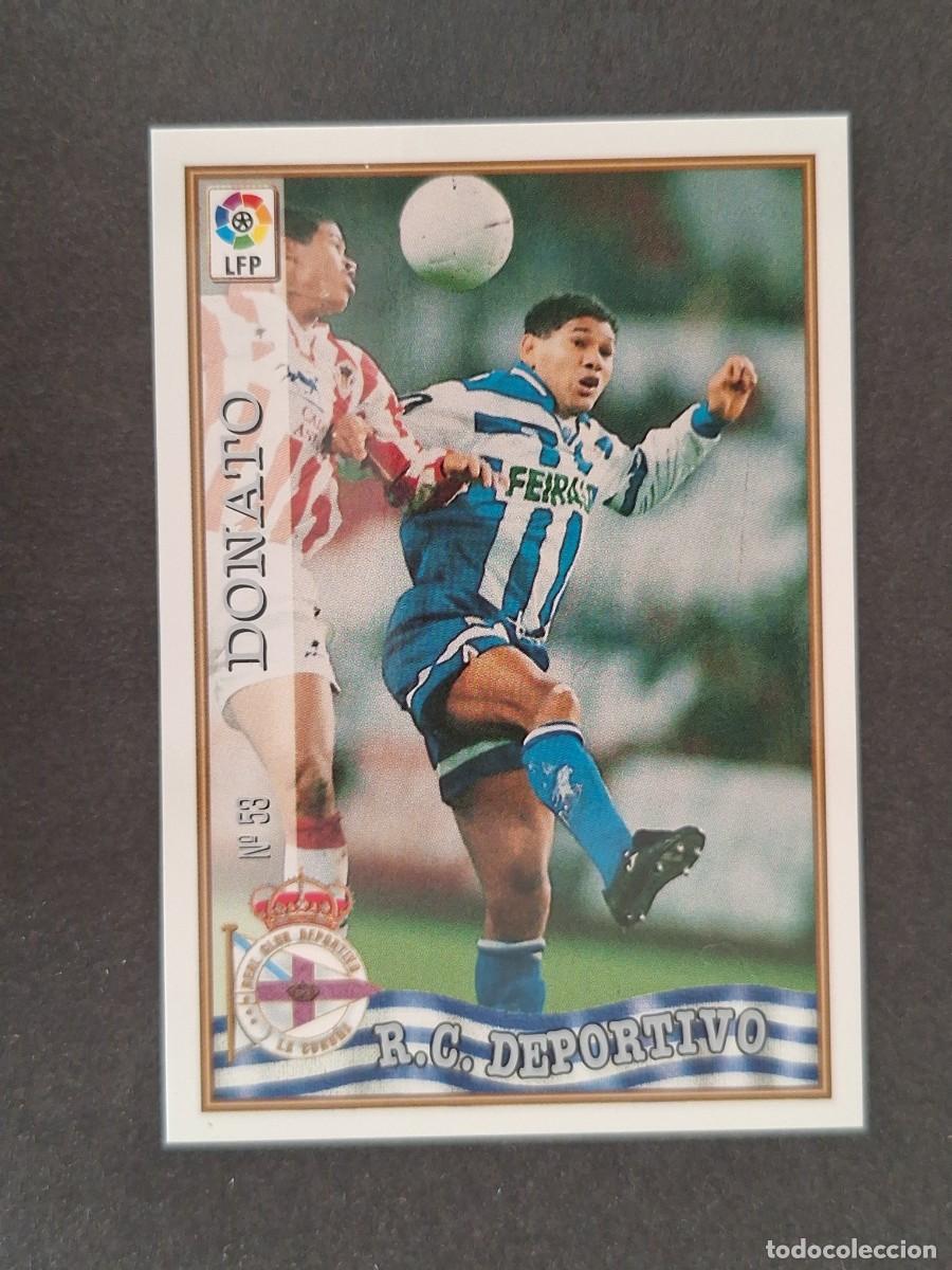Cromos de f&uacute;tbol: L1 DONATO DEPORTIVO DE LA CORU&Ntilde;A 53 MUNDICROMO LAS FICHAS DE LA LIGA 1997/1998 97 98