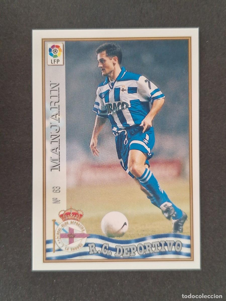Fu&szlig;ball-Sticker: L1 MANJARIN DEPORTIVO DE LA CORU&Ntilde;A 63 MUNDICROMO LAS FICHAS DE LA LIGA 1997/1998 97 98