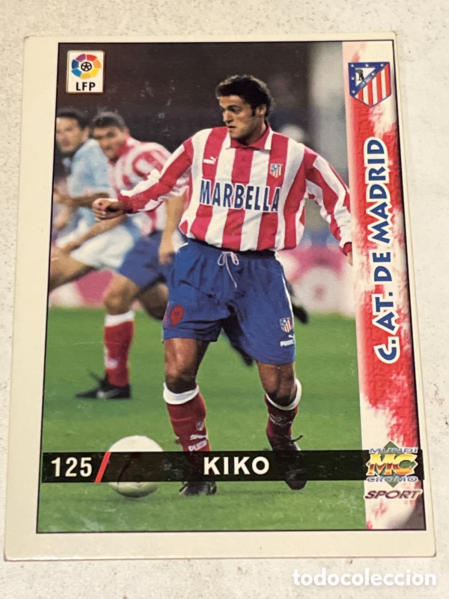 Fu&szlig;ball-Sticker: Cromo Mundi Cromo Sport N&deg;125 Kiko C. AT de Madrid Liga 98-99