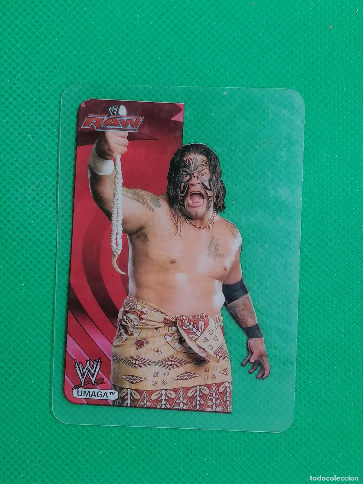 Fu&szlig;ball-Sticker: 61 UMAGA LAMINCARDS ⚜️ WORLD WRESTLING NEW EDITION EDIBAS MUNDICROMO 07 2007 ⚜️
