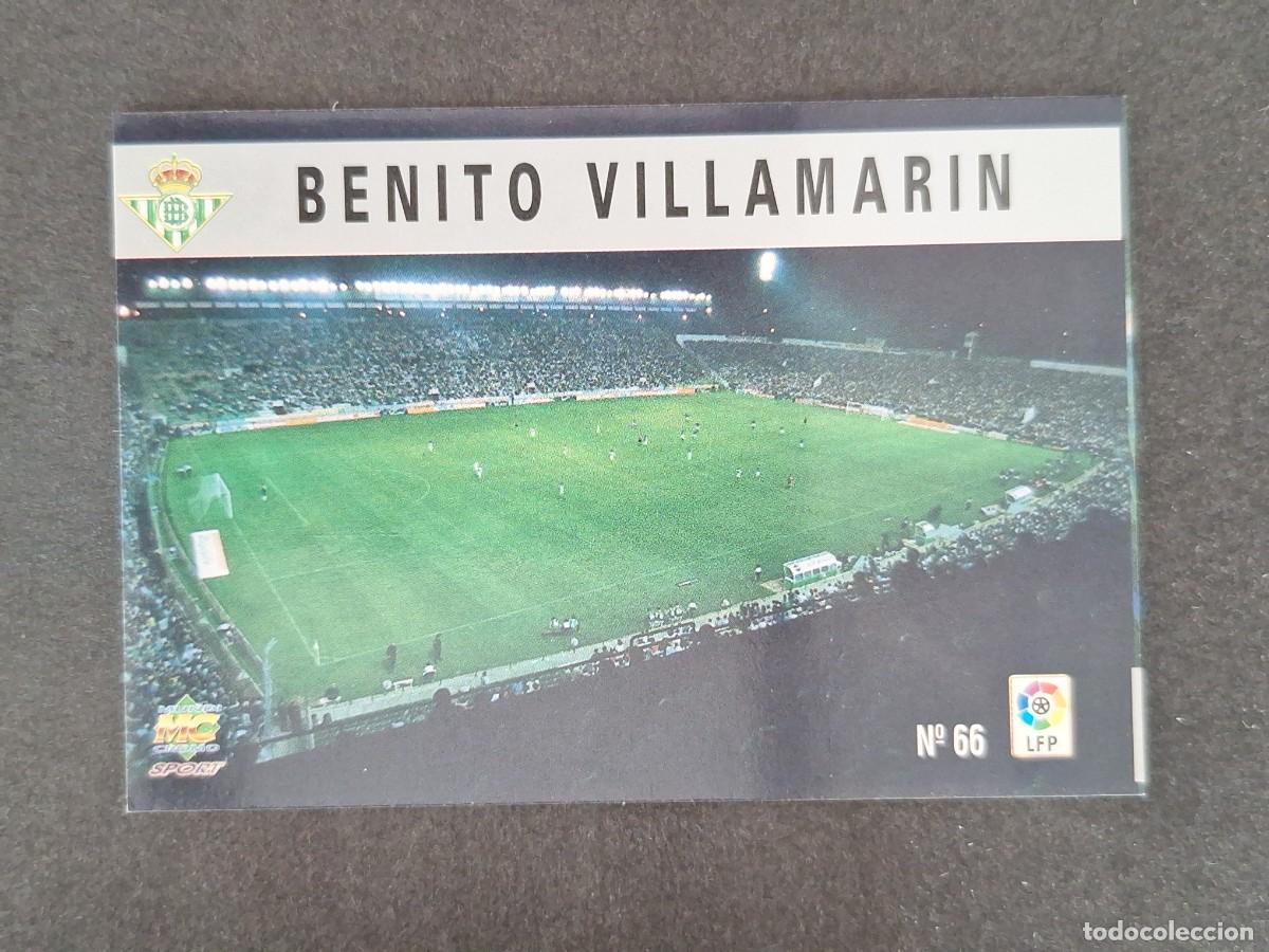 Fu&szlig;ball-Sticker: L1 ESTADIO BENITO VILLAMARIN REAL BETIS BALOMPIE 66 MUNDICROMO LAS FICHAS DE LA LIGA 1997/1998 97 98