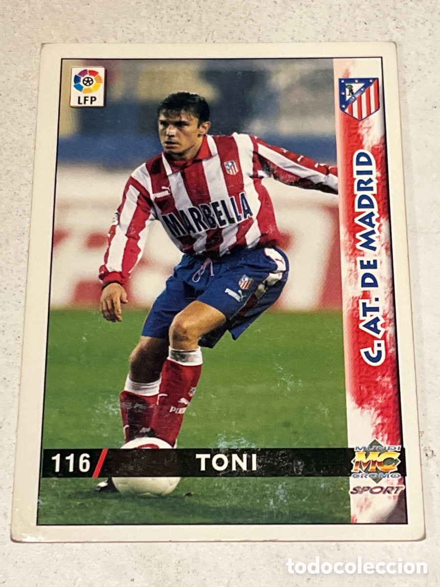 Fu&szlig;ball-Sticker: Cromo Mundi Cromo Sport N&deg;116 Toni C. AT de Madrid Liga 98-99