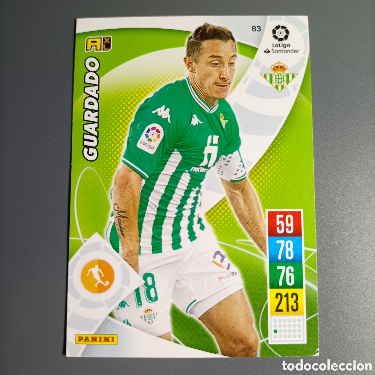 Football Stickers: ADRENALYN. LIGA 2021-2022 (BETIS) №83 GUARDADO