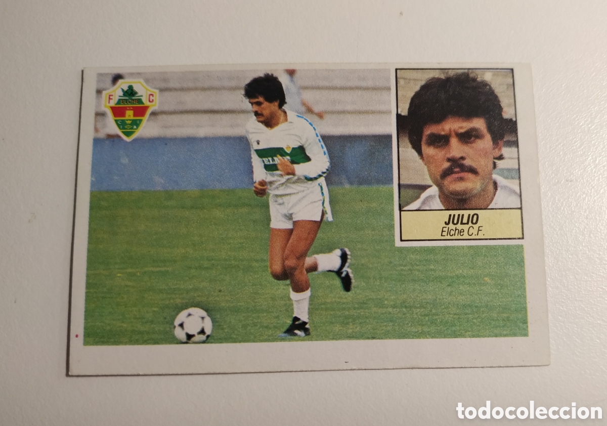 Figurine di Calcio: L3 JULIO ELCHE C. F. FICHAJE 16 LIGA ESTE 1984 1985 84 85 RECUPERADO DESPEGADO