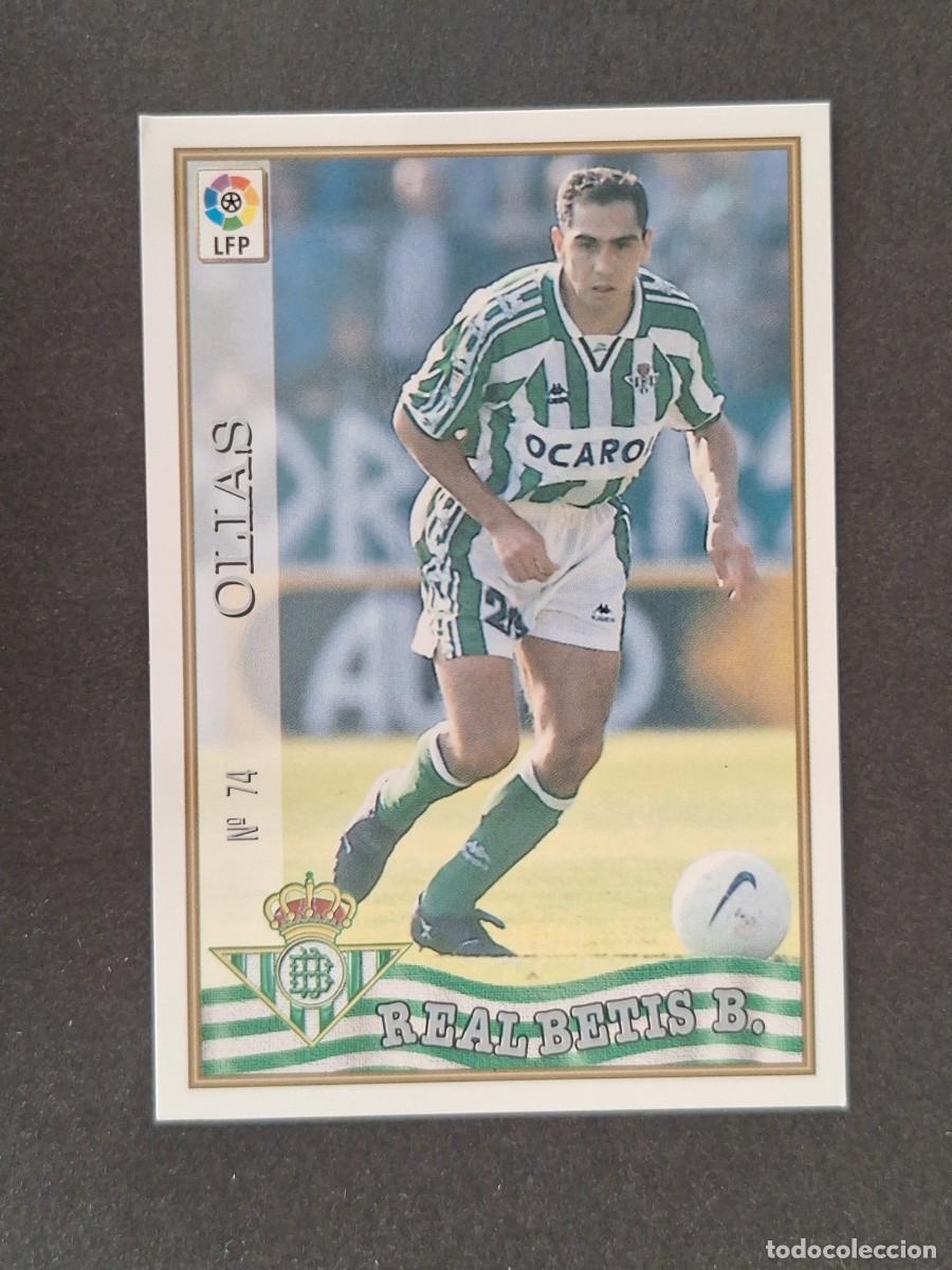Cromos de f&uacute;tbol: L1 OLIAS REAL BETIS BALOMPIE 74 MUNDICROMO LAS FICHAS DE LA LIGA 1997/1998 97 98