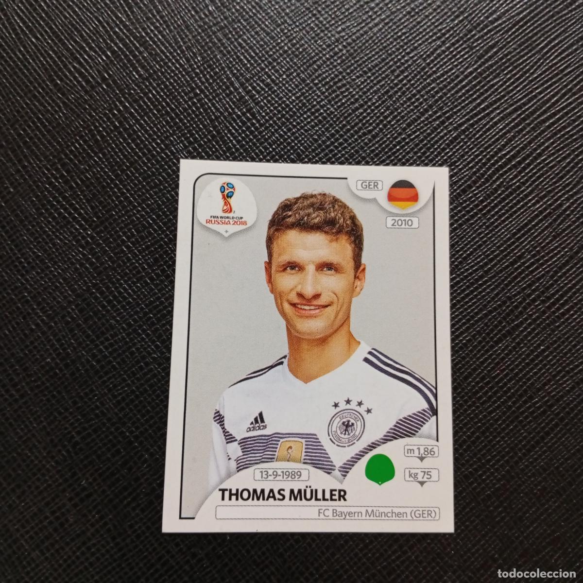 Cromos de f&uacute;tbol: 450 THOMAS MULLER ALEMANIA PANINI MUNDIAL RUSIA 2018 CROMO FUTBOL 18 - SIN PEGAR - CJ2 .