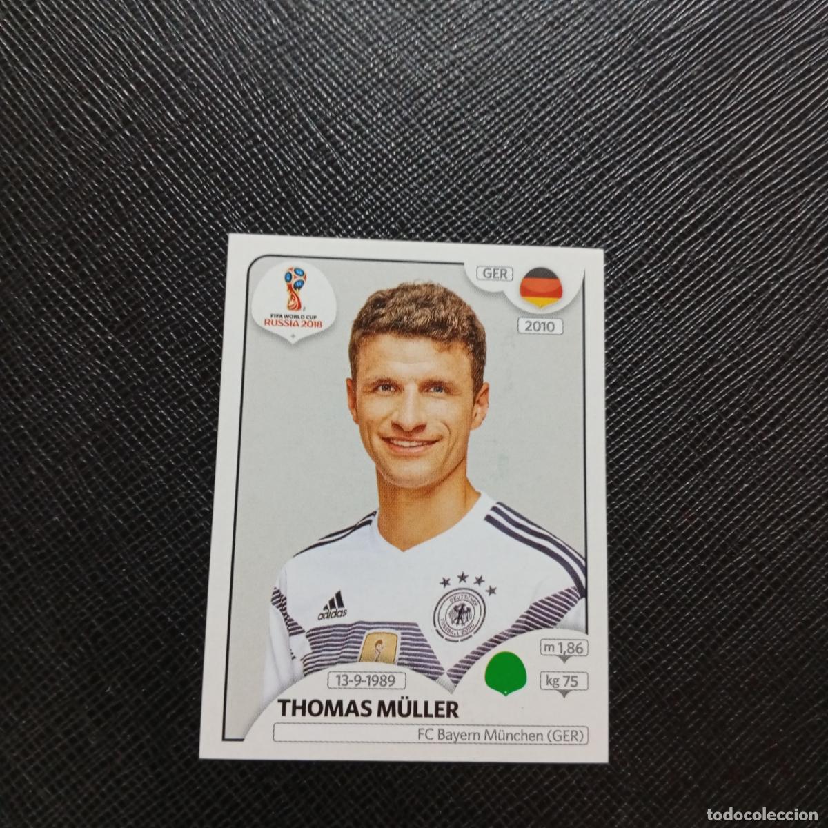 Cromos de f&uacute;tbol: 450 THOMAS MULLER ALEMANIA PANINI MUNDIAL RUSIA 2018 CROMO FUTBOL 18 - SIN PEGAR - CJ2 ..