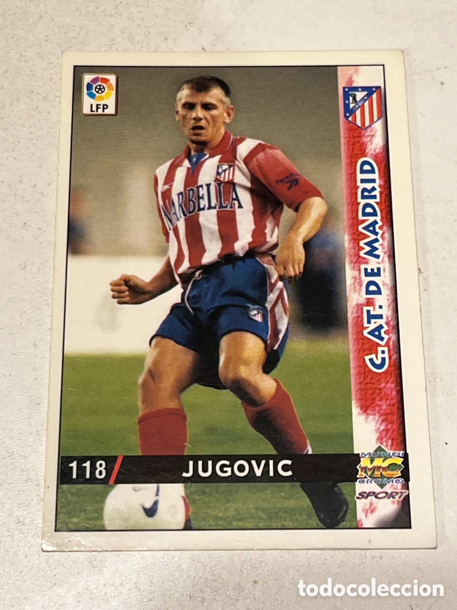 Cromos de f&uacute;tbol: Cromo Mundi Cromo Sport N&deg;118 Jugovic C. AT de Madrid Liga 98-99