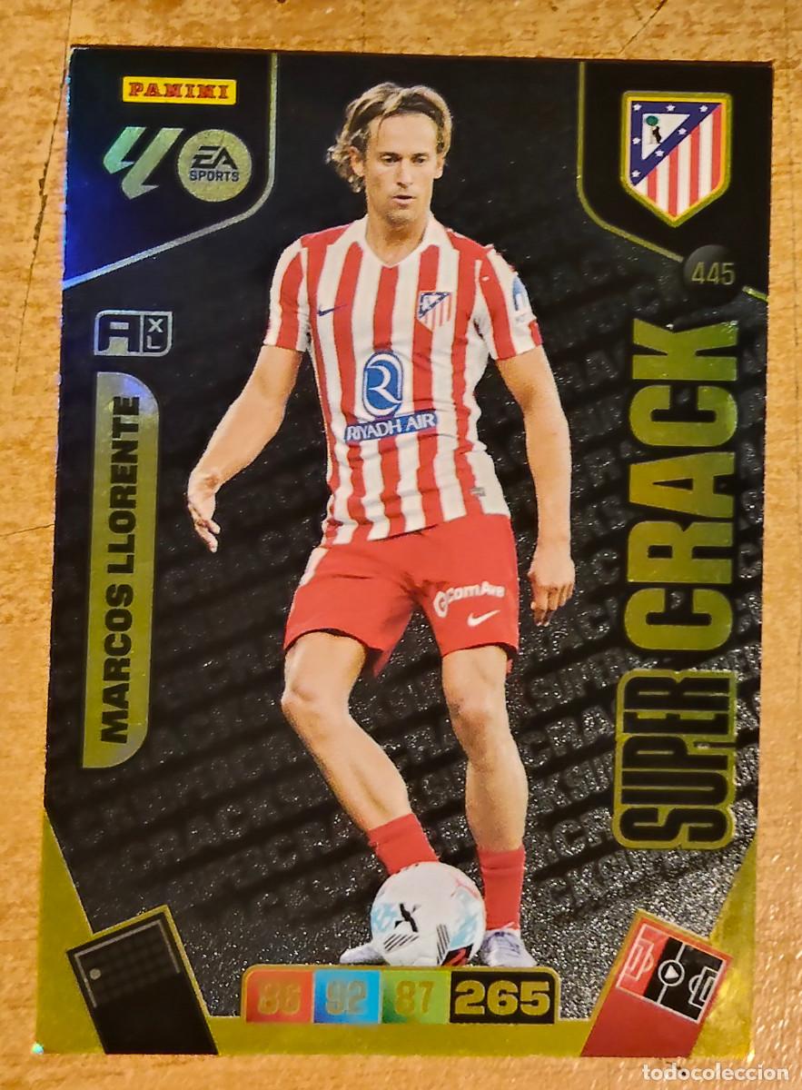 Cromos de f&uacute;tbol: 445 Marcos Llorente, Atl&eacute;tico de Madrid, S&uacute;per Crack, Panini Adrenalyn XL La Liga 2025 2026 25 26