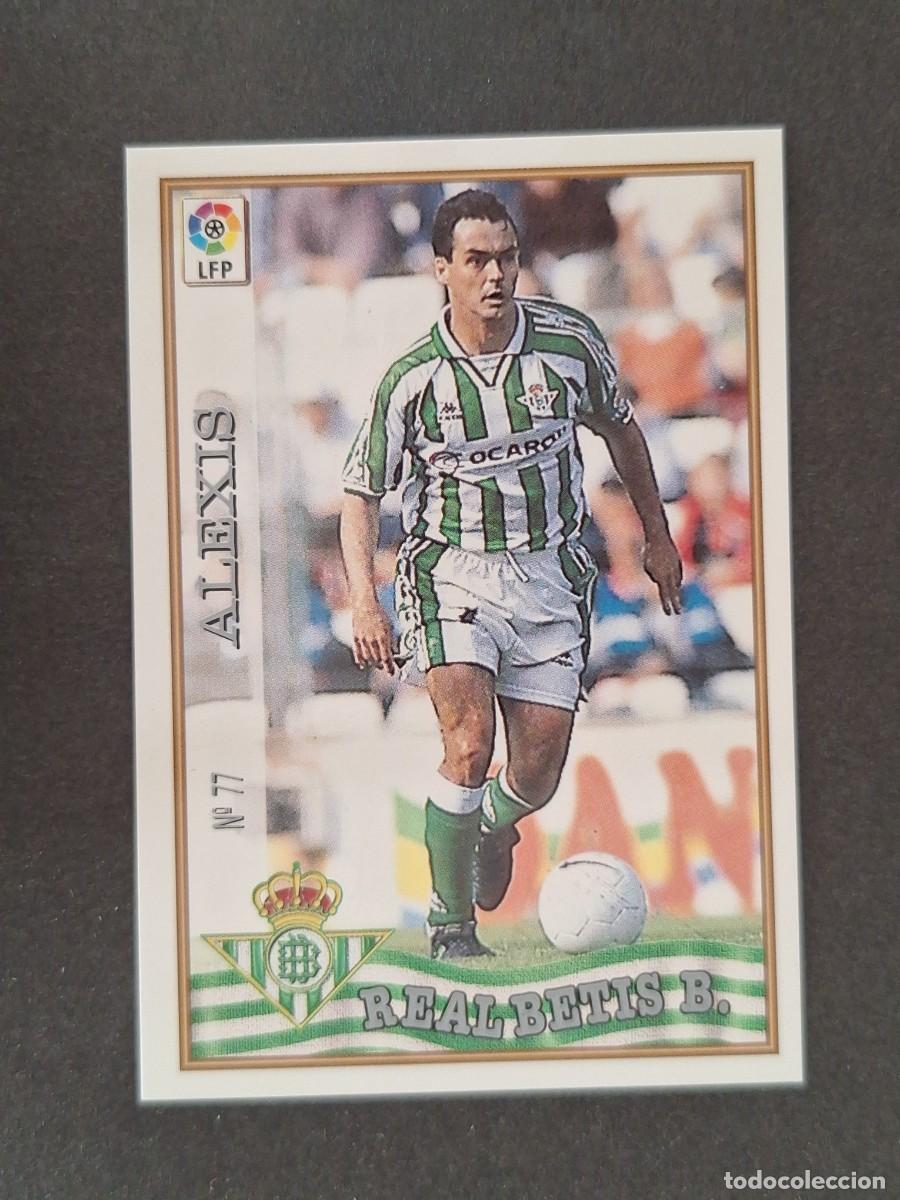Cromos de f&uacute;tbol: L1 ALEXIS REAL BETIS BALOMPIE 77 MUNDICROMO LAS FICHAS DE LA LIGA 1997/1998 97 98