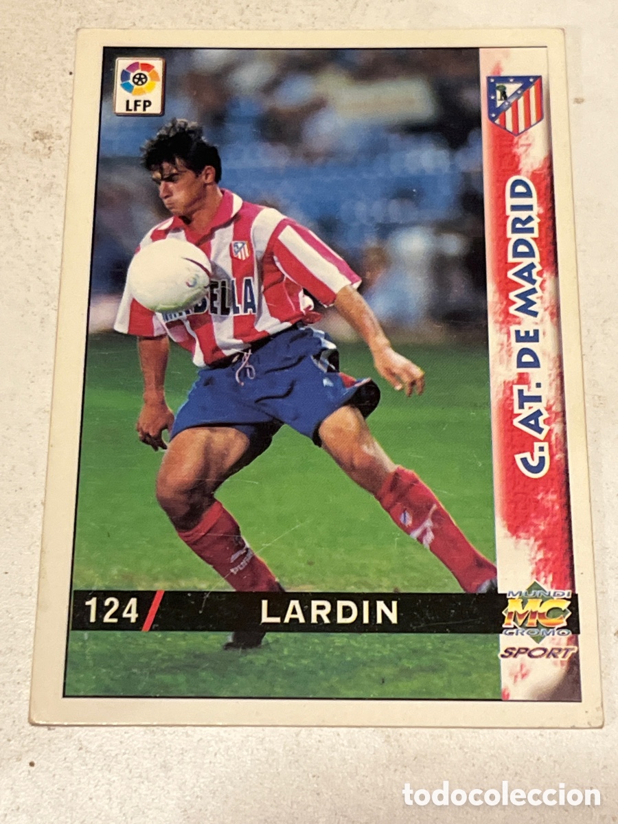 Cromos de f&uacute;tbol: Cromo Mundi Cromo Sport N&deg;124 Lardin C. AT de Madrid Liga 98-99