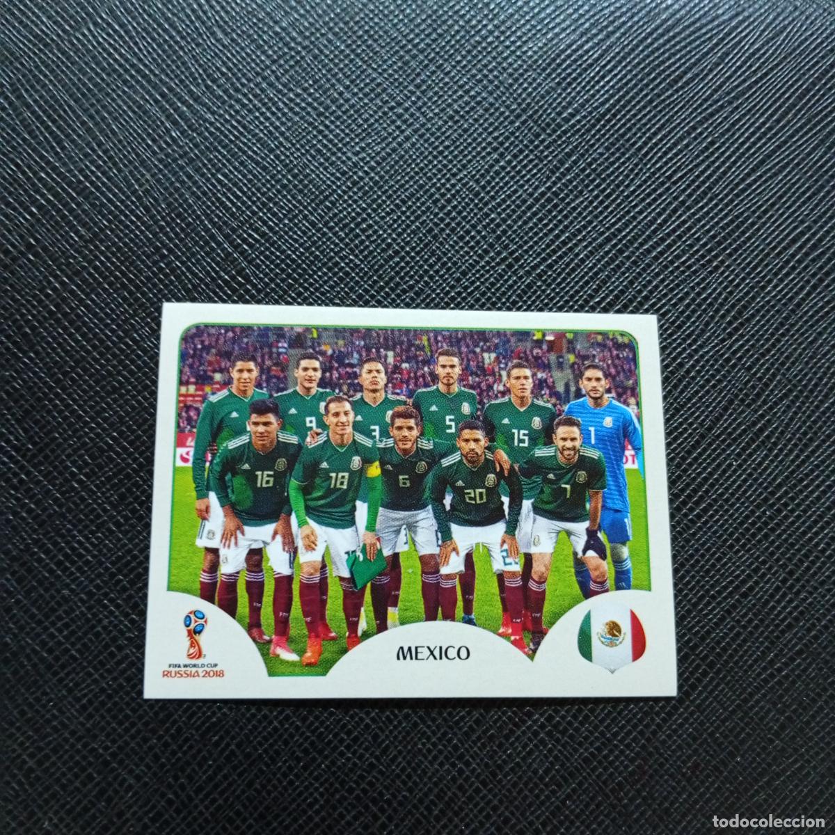 Football Stickers: 453 ALINEACION MEXICO PANINI MUNDIAL RUSIA 2018 CROMO FUTBOL 18 - SIN PEGAR - CJ2 .............