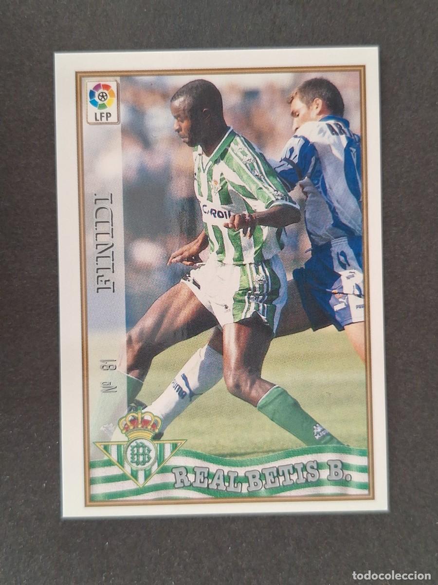 Football Stickers: L1 FINIDI REAL BETIS BALOMPIE 81 MUNDICROMO LAS FICHAS DE LA LIGA 1997/1998 97 98