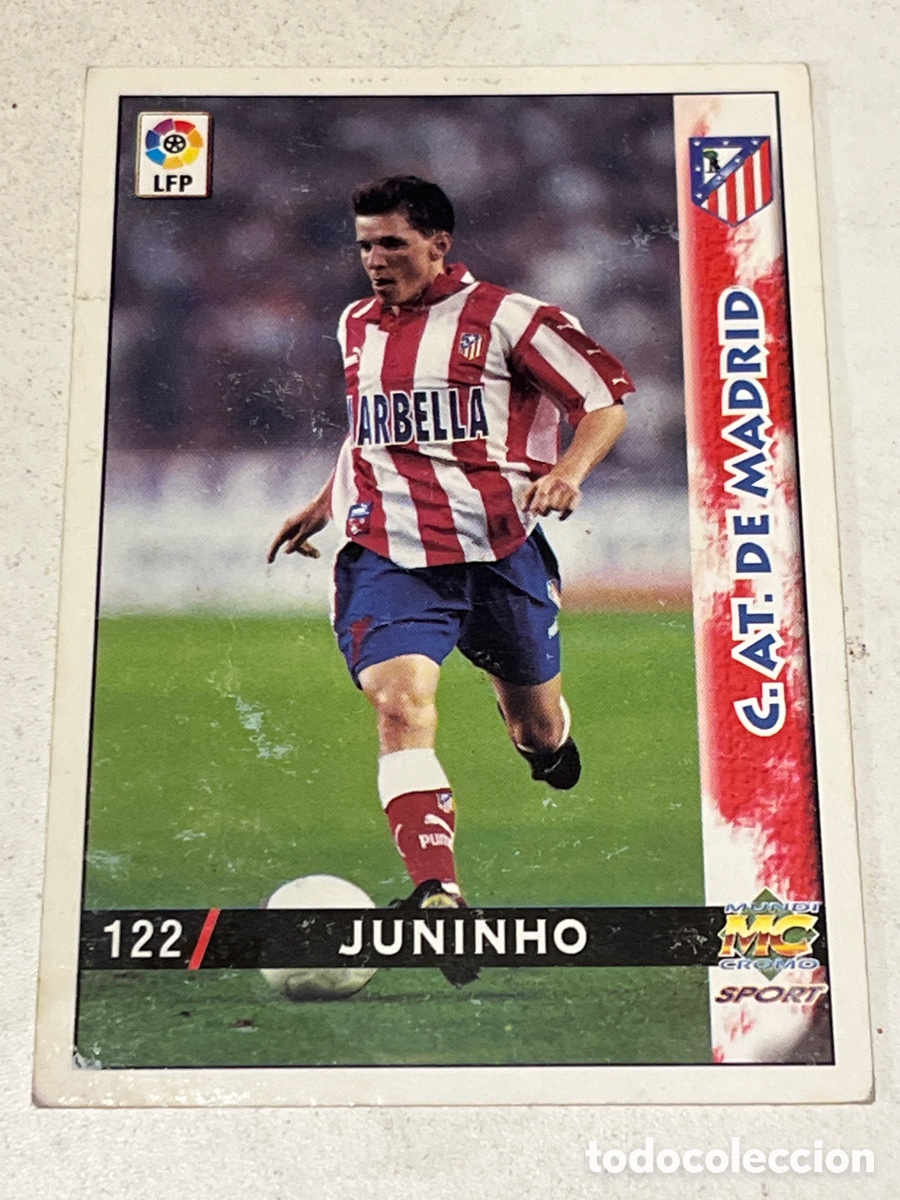 Cromos de f&uacute;tbol: Cromo Mundi Cromo Sport N&deg;122 Juninho C. AT de Madrid Liga 98-99