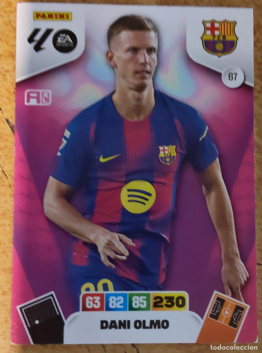Cromos de f&uacute;tbol: TRADING CARD FUTBOL DANI OLMO F.C.BARCELONA N&ordm; 67 LIGA ADRENALYN XL 2025-2026/25-26 PANINI