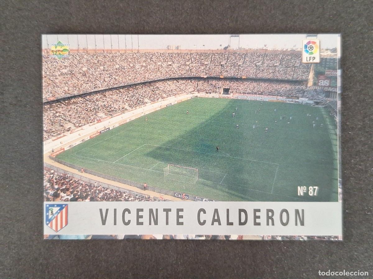 Cromos de f&uacute;tbol: L1 ESTADIO VICENTE CALDERON ATLETICO DE MADRID 87 MUNDICROMO LAS FICHAS DE LA LIGA 1997/1998 97 98