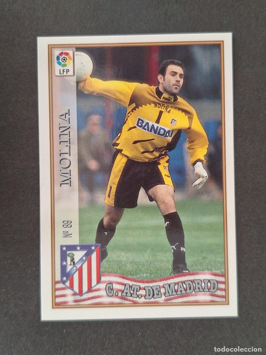 Football Stickers: L1 MOLINA ATLETICO DE MADRID 89 MUNDICROMO LAS FICHAS DE LA LIGA 1997/1998 97 98