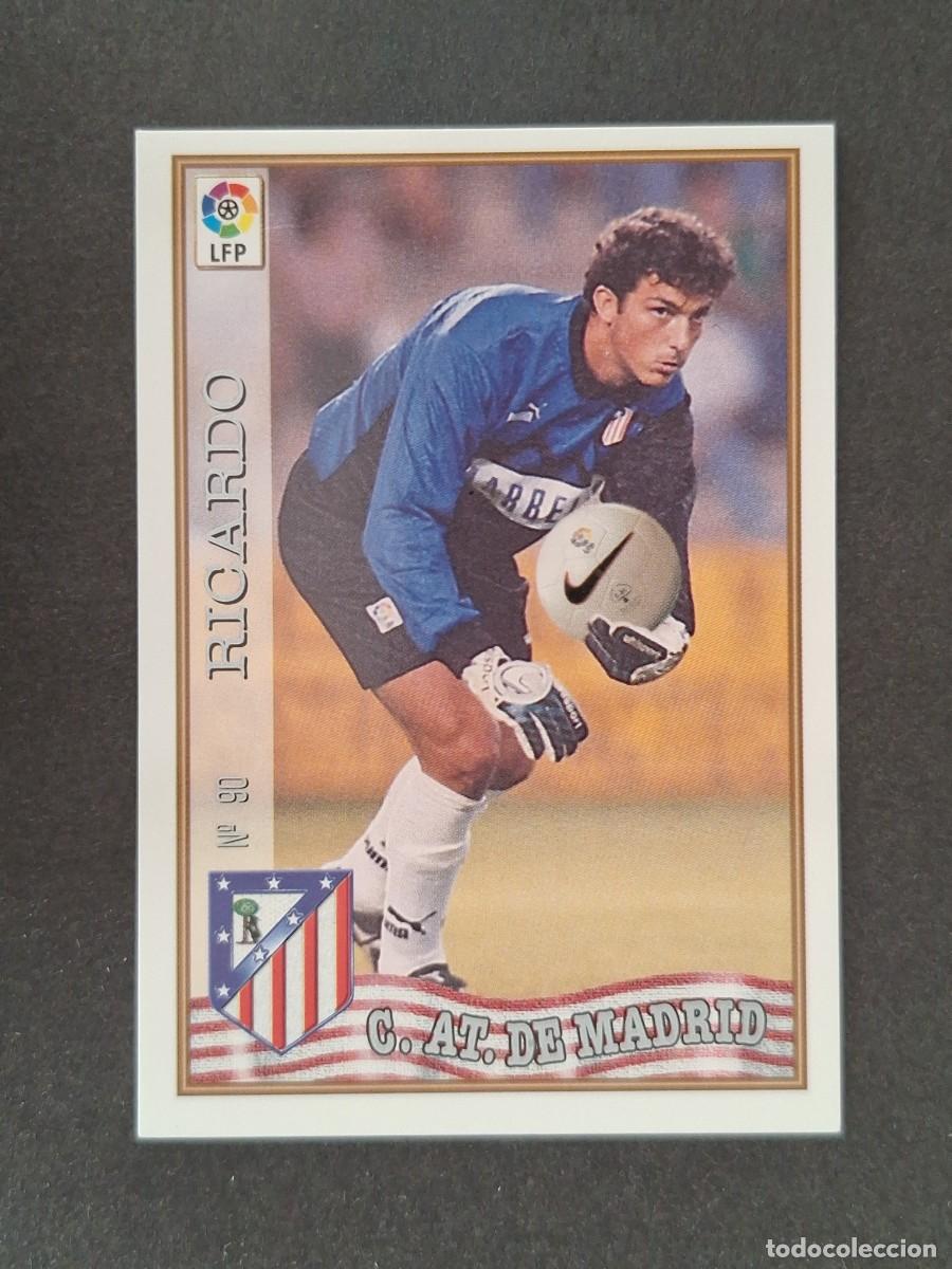 Football Stickers: L1 RICARDO ATLETICO DE MADRID 90 MUNDICROMO LAS FICHAS DE LA LIGA 1997/1998 97 98