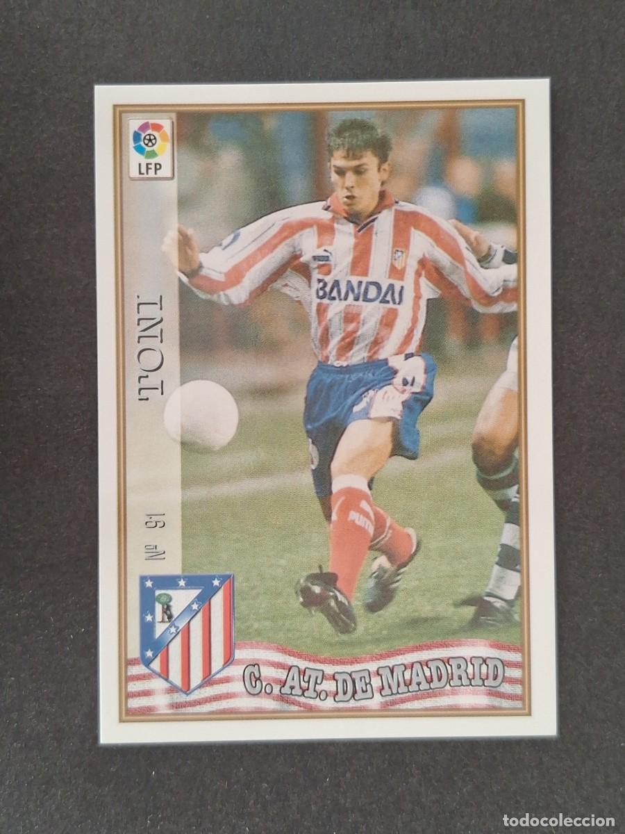 Football Stickers: L1 TONI ATLETICO DE MADRID 91 MUNDICROMO LAS FICHAS DE LA LIGA 1997/1998 97 98