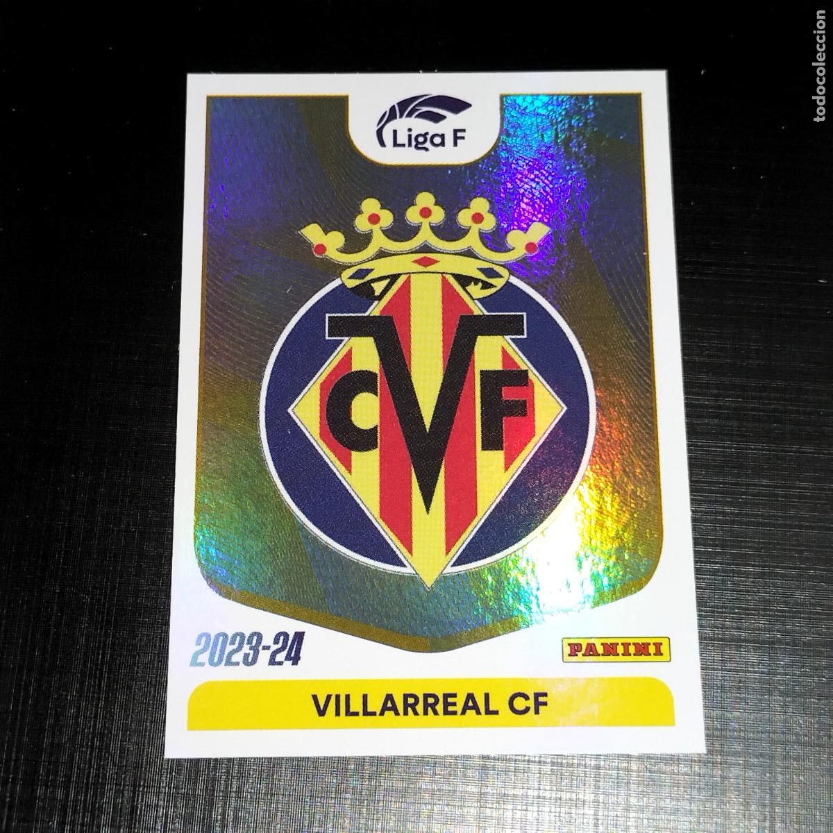 Football Stickers: N&ordm; 302 ESCUDO LOGO VILLARREAL CROMOS LIGA F FEMENINA PANINI 2023 2024 23 24