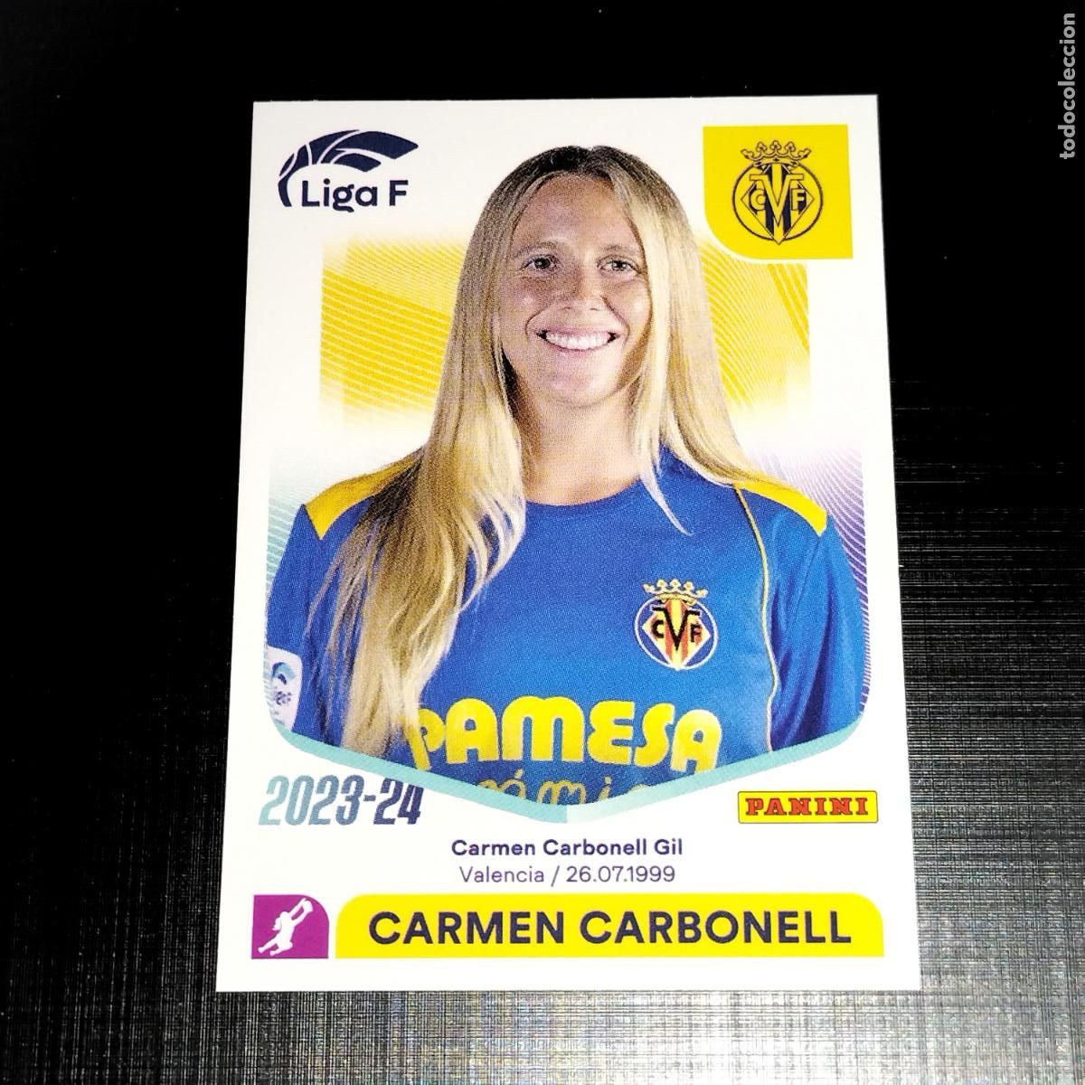 Football Stickers: N&ordm; 304 CARMEN CARBONELL VILLARREAL CROMOS LIGA F FEMENINA PANINI 2023 2024 23 24