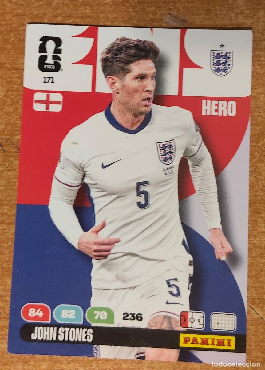 Football Stickers: 171 John Stones, Hero, Inglaterra, Adrenalyn XL Fifa World Cup 2026 Mundial 26