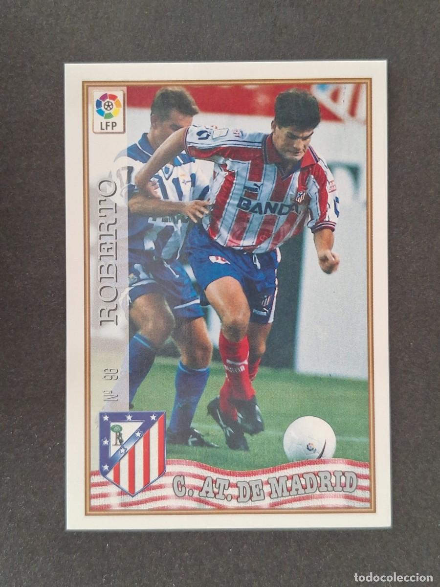 Football Stickers: L1 ROBERTO ATLETICO DE MADRID 96 MUNDICROMO LAS FICHAS DE LA LIGA 1997/1998 97 98