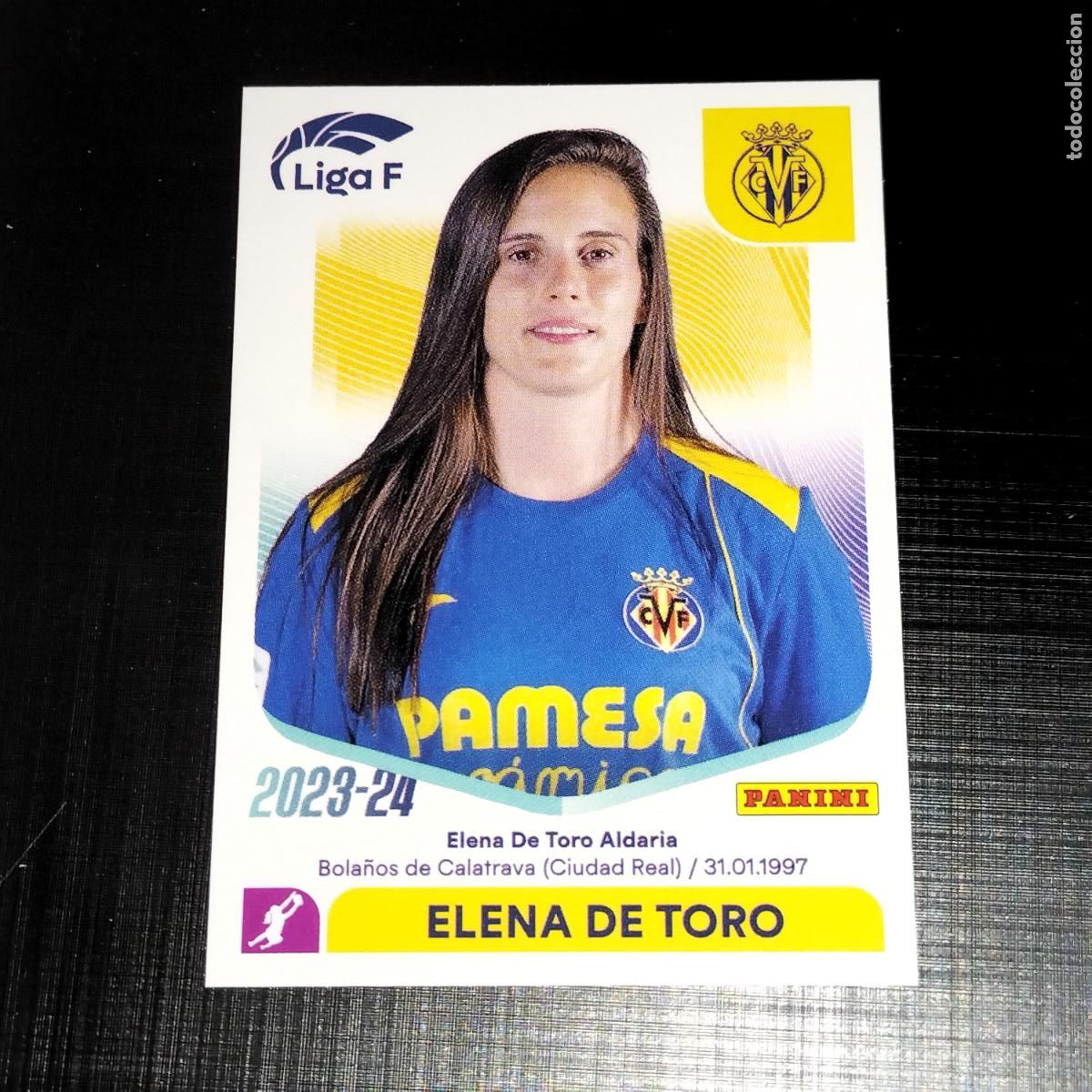 Football Stickers: N&ordm; 305 ELENA DE TORO VILLARREAL CROMOS LIGA F FEMENINA PANINI 2023 2024 23 24