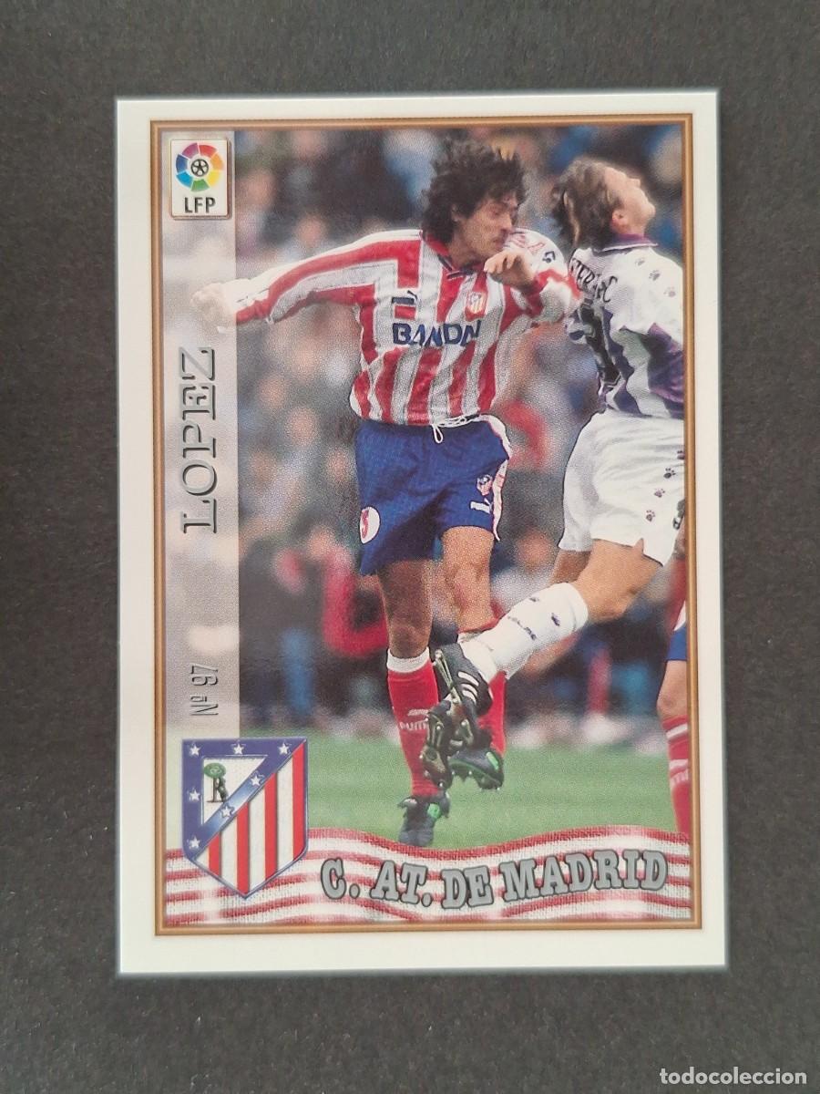 Football Stickers: L1 LOPEZ ATLETICO DE MADRID 97 MUNDICROMO LAS FICHAS DE LA LIGA 1997/1998 97 98