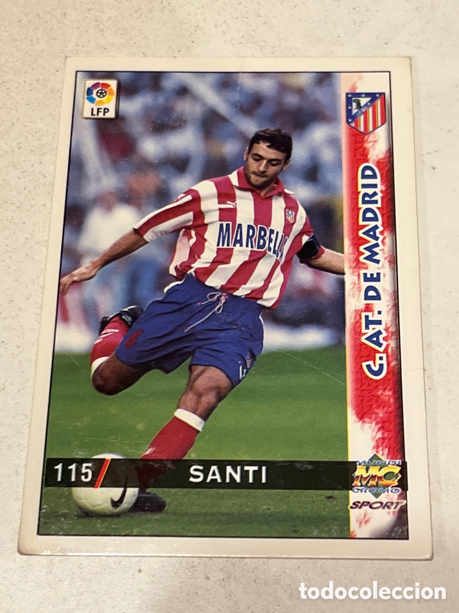 Cromos de f&uacute;tbol: Cromo Mundi Cromo Sport N&deg;115 Santi C. AT de Madrid Liga 98-99
