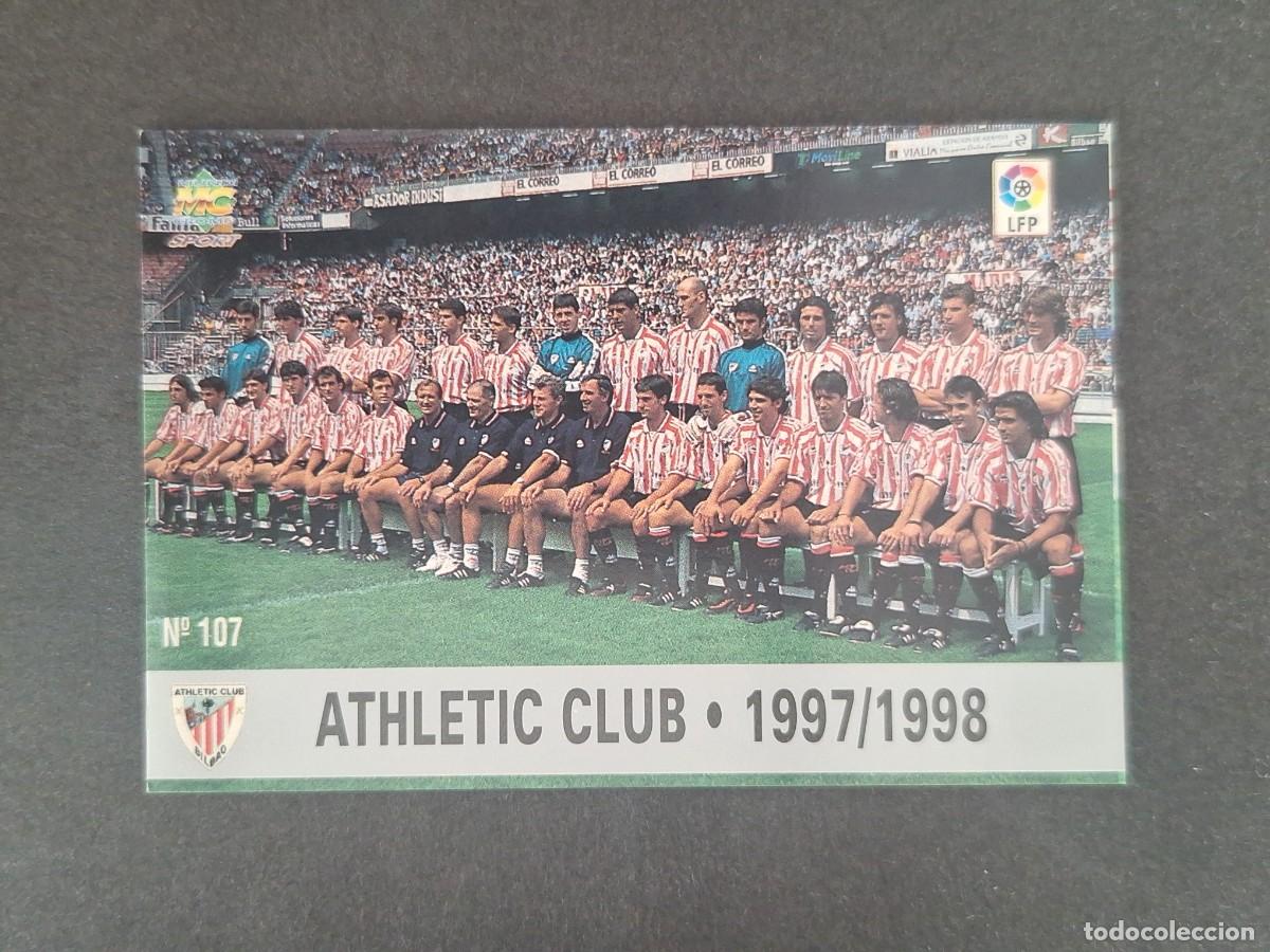 Cromos de Futebol: L1 EQUIPO ATHLETIC CLUB DE BILBAO 107 MUNDICROMO LAS FICHAS DE LA LIGA 1997/1998 97 98
