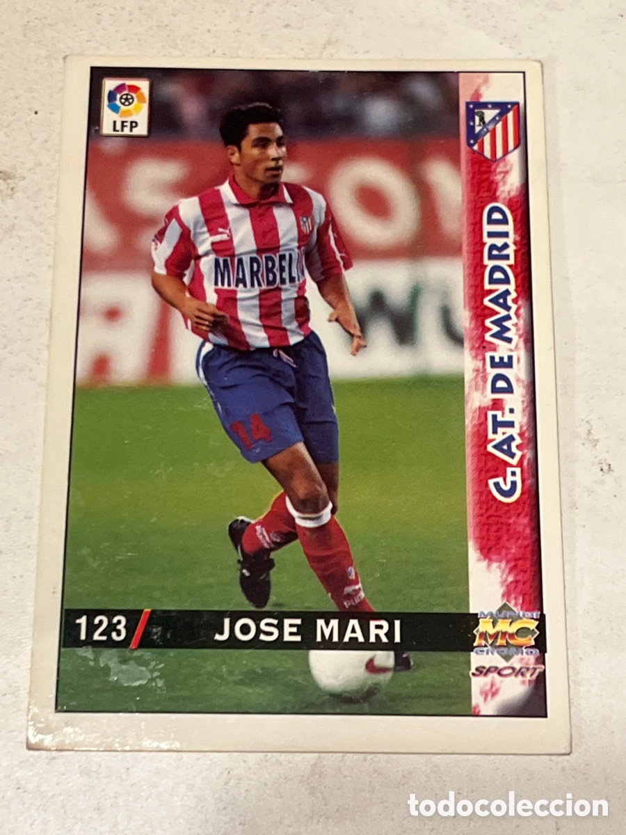 Cromos de f&uacute;tbol: Cromo Mundi Cromo Sport N&deg;123 Jose Mari C. AT de Madrid Liga 98-99