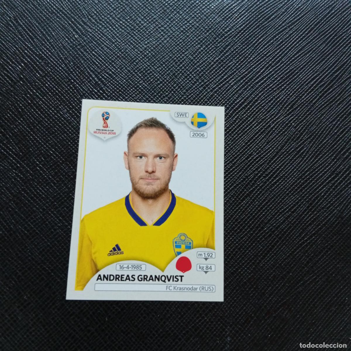 Fu&szlig;ball-Sticker: 477 GRANQVIST SUECIA PANINI MUNDIAL RUSIA 2018 CROMO FUTBOL 18 - SIN PEGAR - CJ2