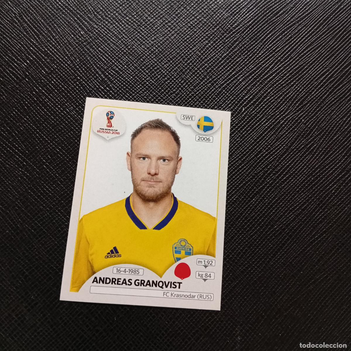 Fu&szlig;ball-Sticker: 477 GRANQVIST SUECIA PANINI MUNDIAL RUSIA 2018 CROMO FUTBOL 18 - SIN PEGAR - CJ2