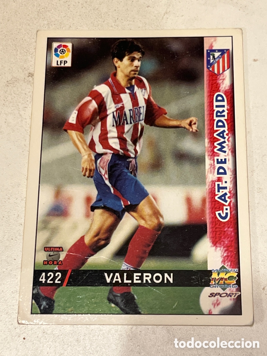 Fu&szlig;ball-Sticker: Cromo Mundi Cromo Sport N&deg;411 Valeron C. AT de Madrid Liga 98-99