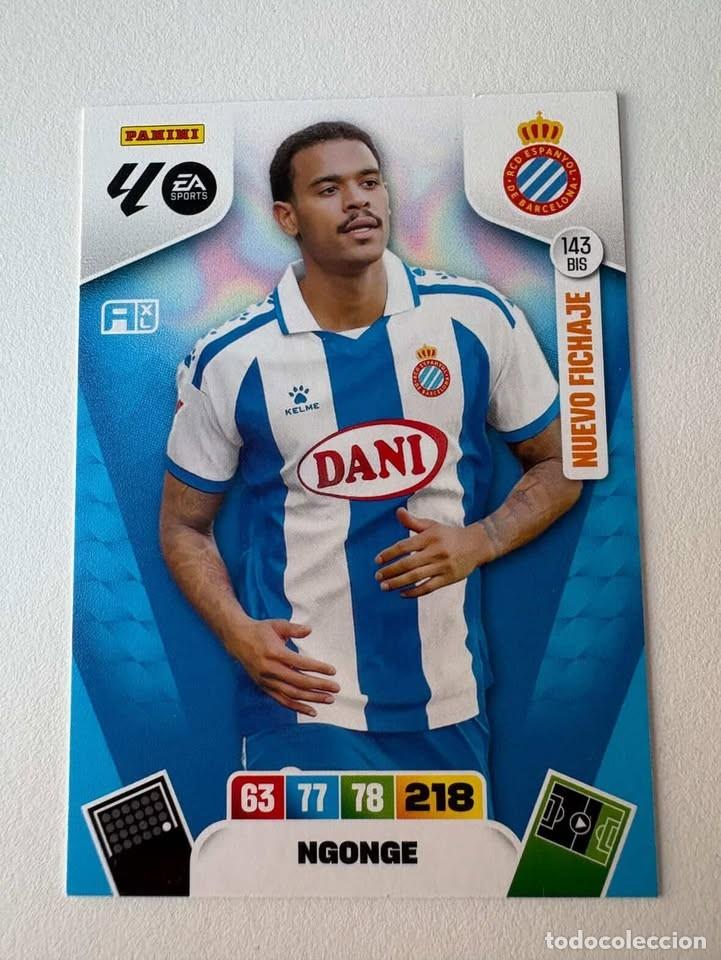 Cromos de Futebol: Carta Ngonge Nuevo Fichaje Espanyol 143bis Adrenalyn 2025-26