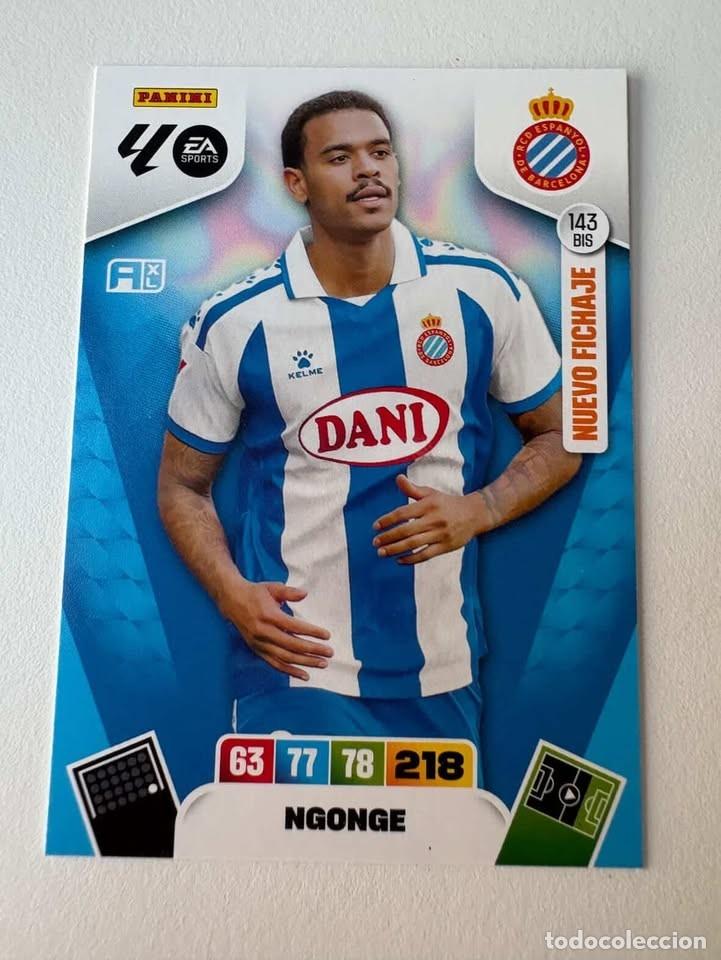 Cromos de Futebol: Carta Ngonge Nuevo Fichaje Espanyol 143bis Adrenalyn 2025-26